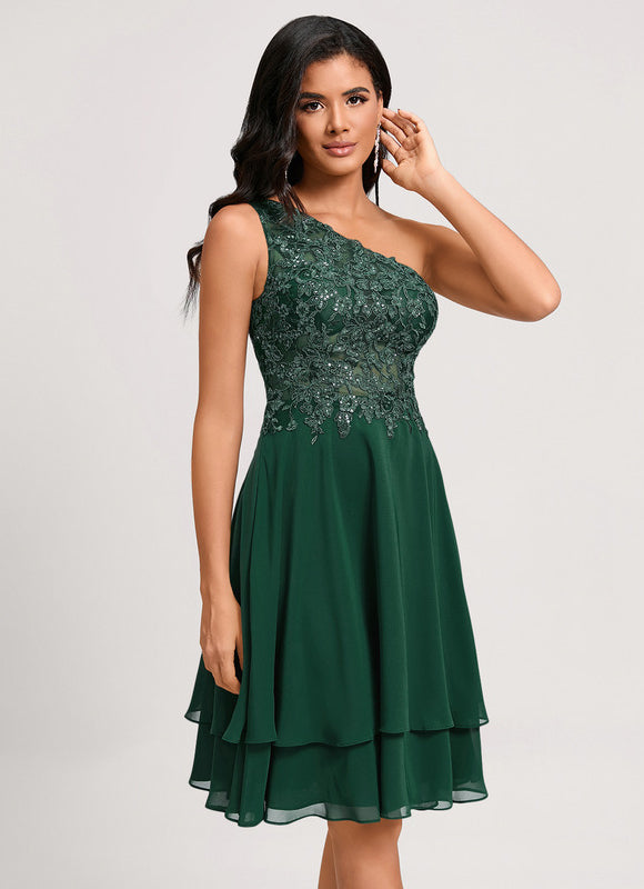 Robe Midi Asymétrique Émeraude - gallery 3