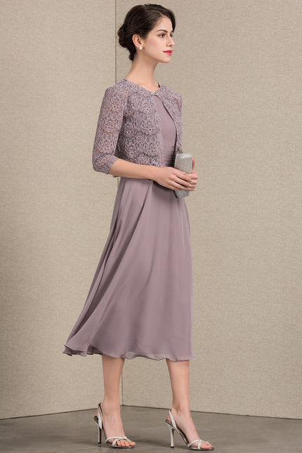 Robe Midi Prune - gallery 2