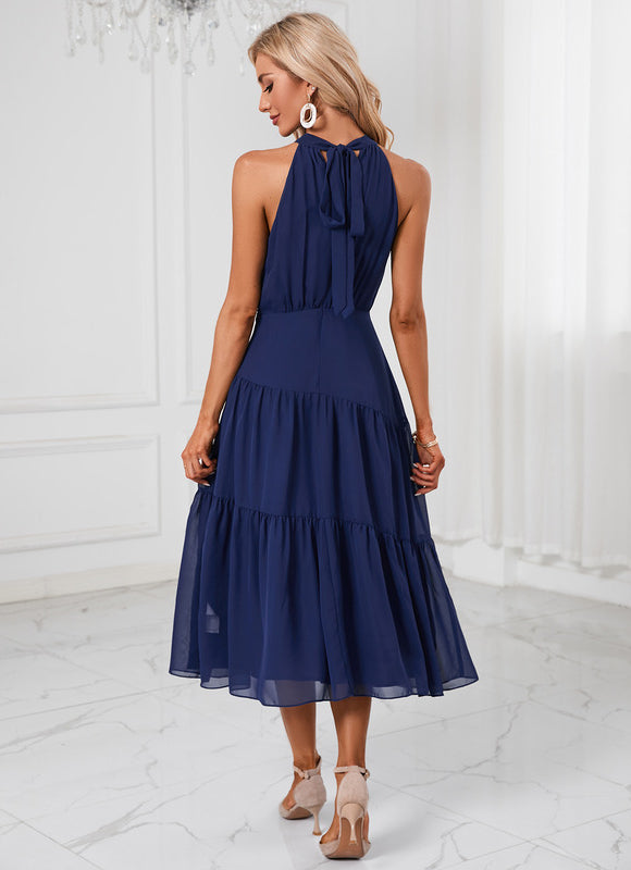 Robe Midi Chiffon Trapèze - gallery 2