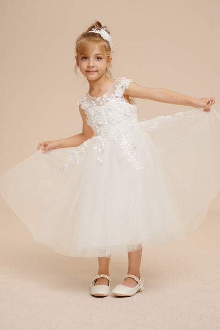 Robe Midi Enfant Évasée Tulle - gallery 9