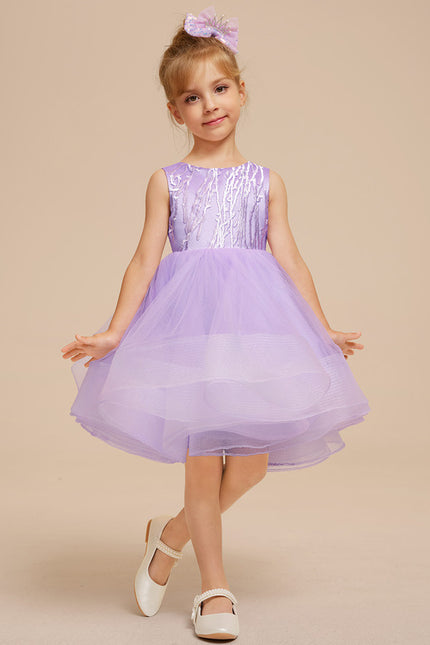 Robe Midi Lilas Aérée - gallery 5
