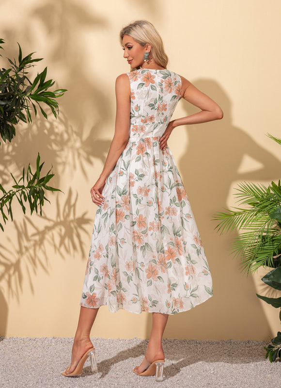 Robe Midi Florale Légère - gallery 3