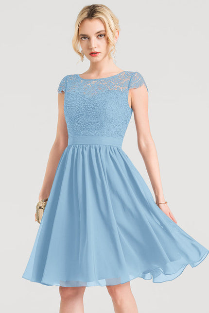 Robe Midi Élegante Bordeaux - gallery 6