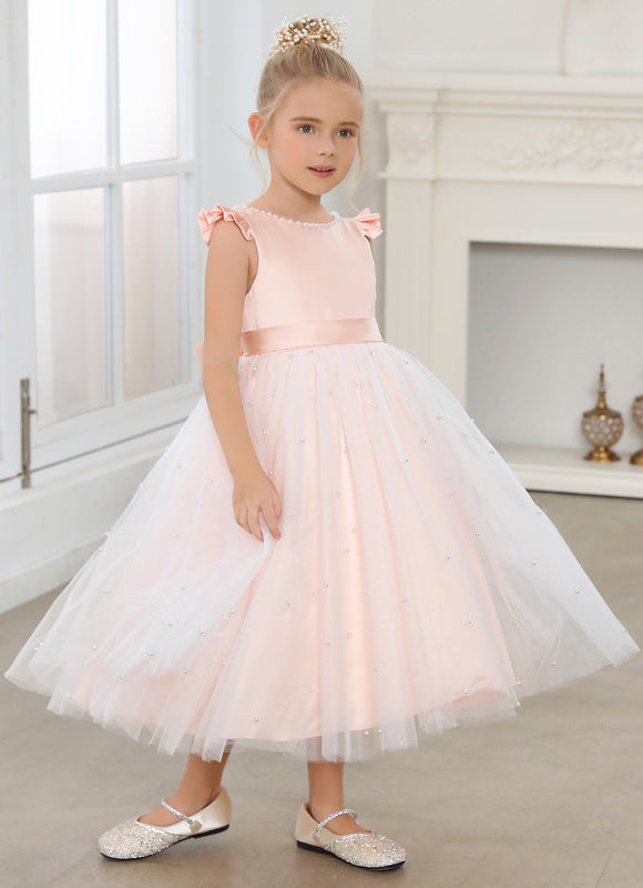 Robe Midi Satinée Perlée - gallery 1