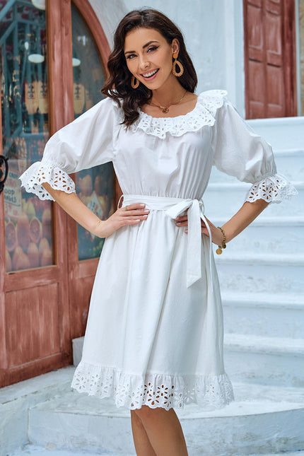 Robe Midi Coton Brodée - gallery 6