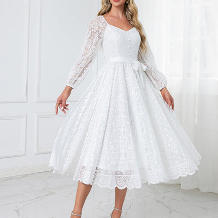 Midi Robe Blanche Femme
