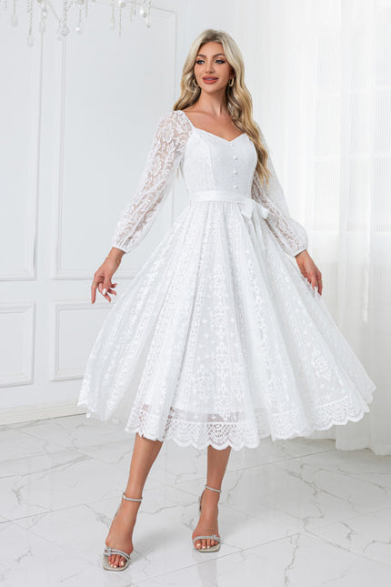 Midi Robe Blanche Femme