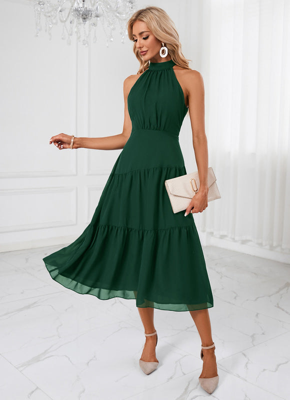 Robe Midi Chiffon Trapèze - gallery 6