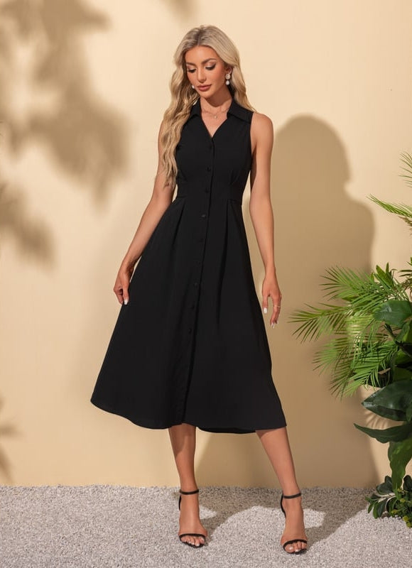 Robe Chemise Midi Femme - gallery 5