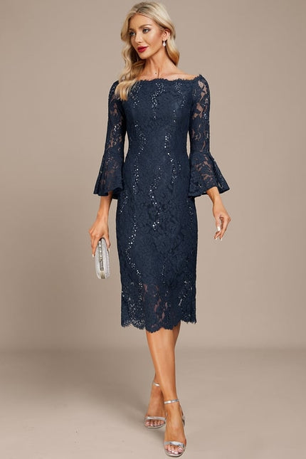 Robe Midi Dentelle Étoilée - gallery 2