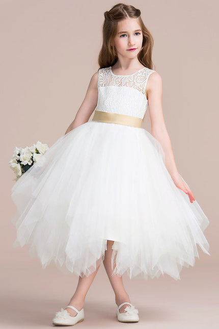 Robe Midi Enfant Évasée Tulle - gallery 2
