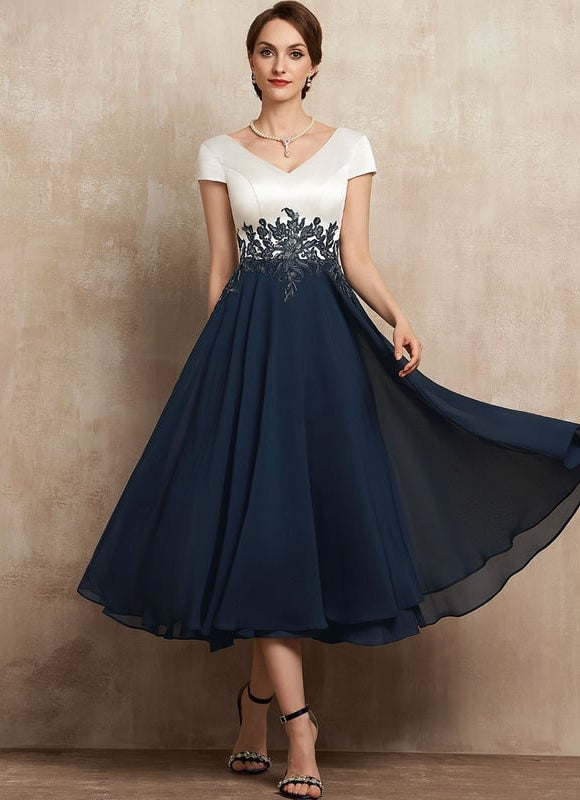 Robe Midi Élégante Nuit