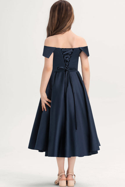 Robe Midi Nuit Céleste Satinée - gallery 2