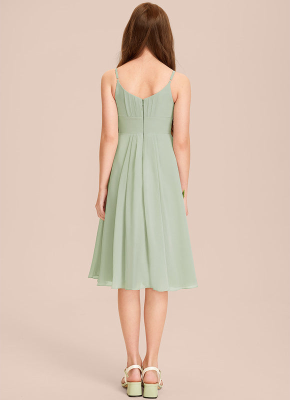 Robe Midi Évasée Marine - gallery 5