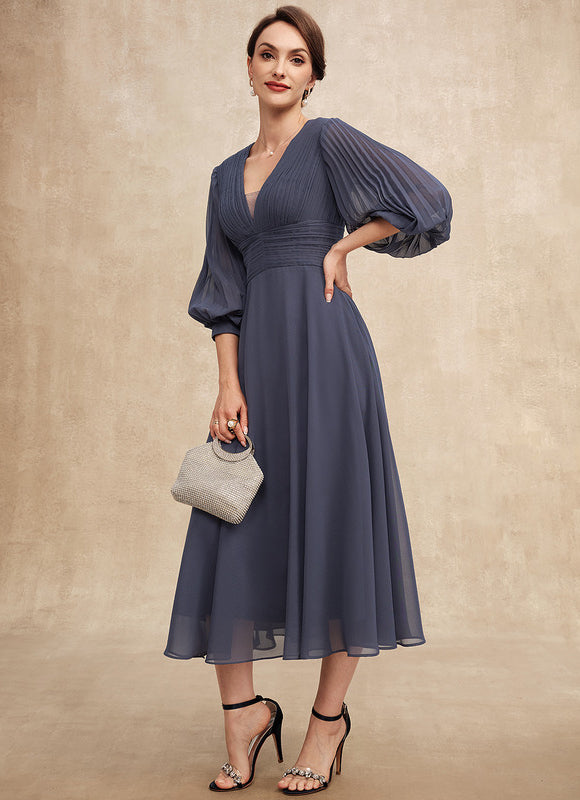 Robe Midi Fluide Marine - gallery 3