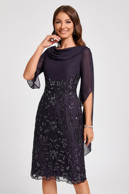 Robe Midi Étoilée Sombre - gallery 6