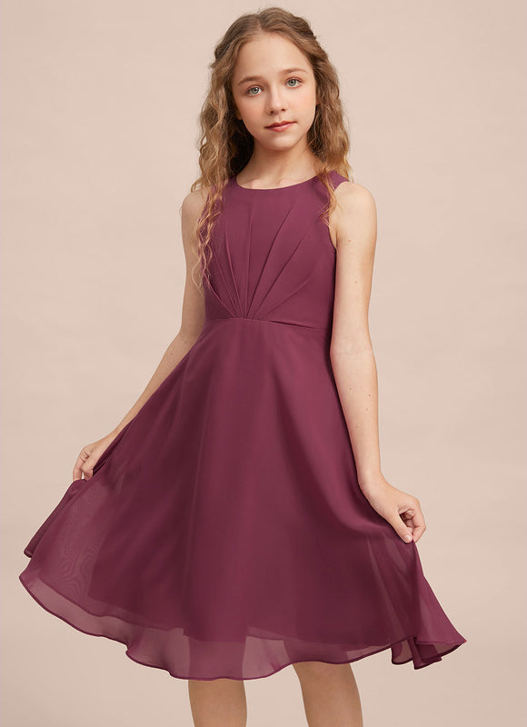 Robe Midi Évasée Marine - gallery 5