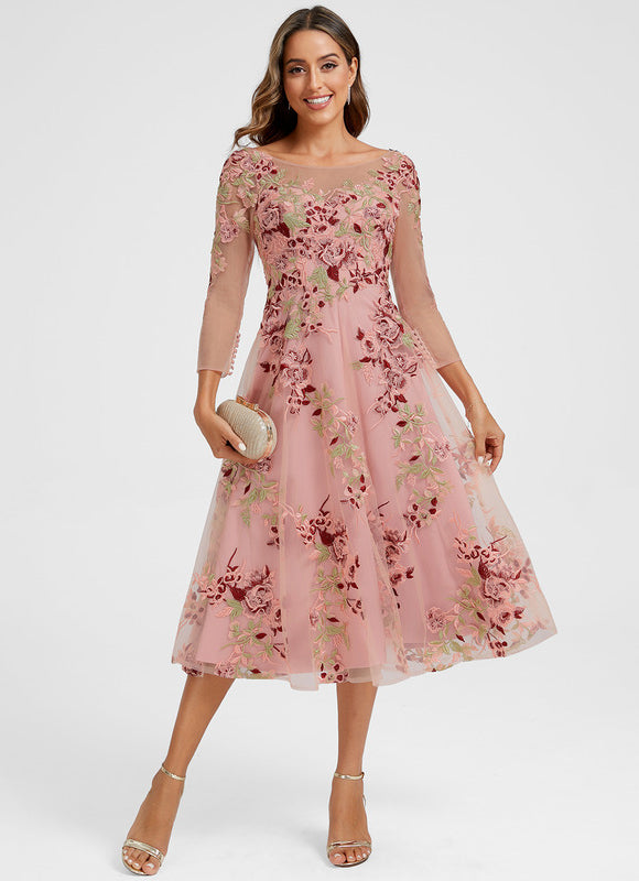 Robe Midi Florale Rose - gallery 2
