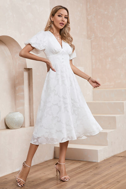 Robe Midi Midi Texturée - gallery 5