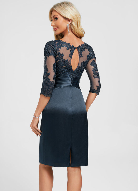 Robe Midi Satin Brodée - gallery 6