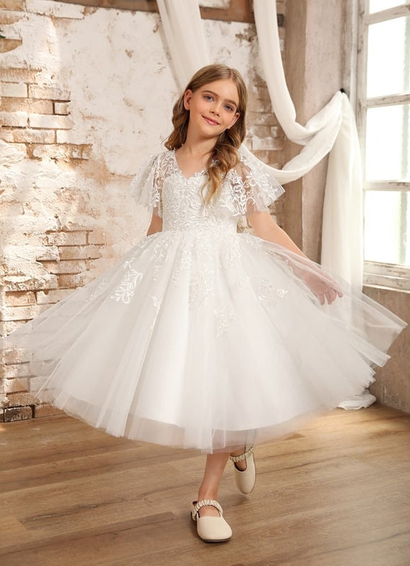 Robe Blanche Midi Mariage - gallery 2