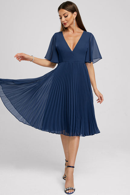 Robe Midi Ondée Élégante - gallery 4