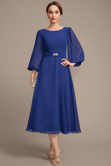 Robe Midi Bleu Majestueux