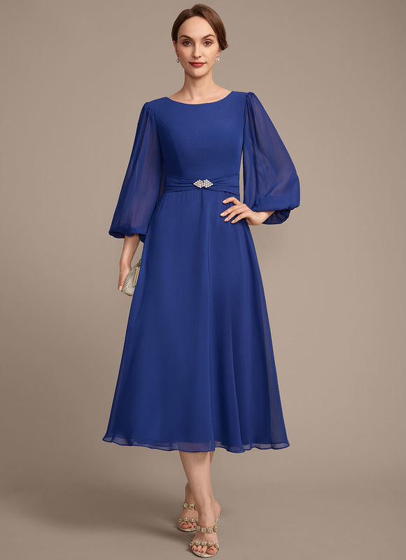 Robe Midi Bleu Majestueux