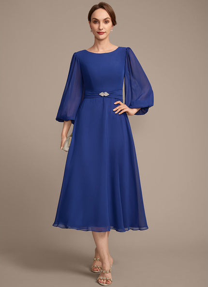 Robe Midi Bleu Majestueux