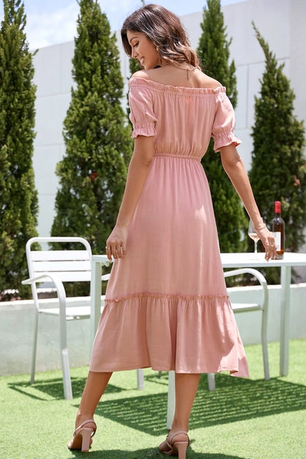 Robe Midi Midi Coton Aérienne - gallery 2
