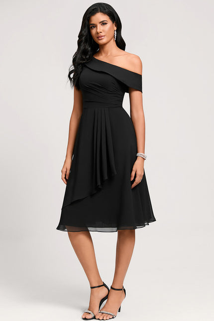 Robe Midi Fluide Asymétrique