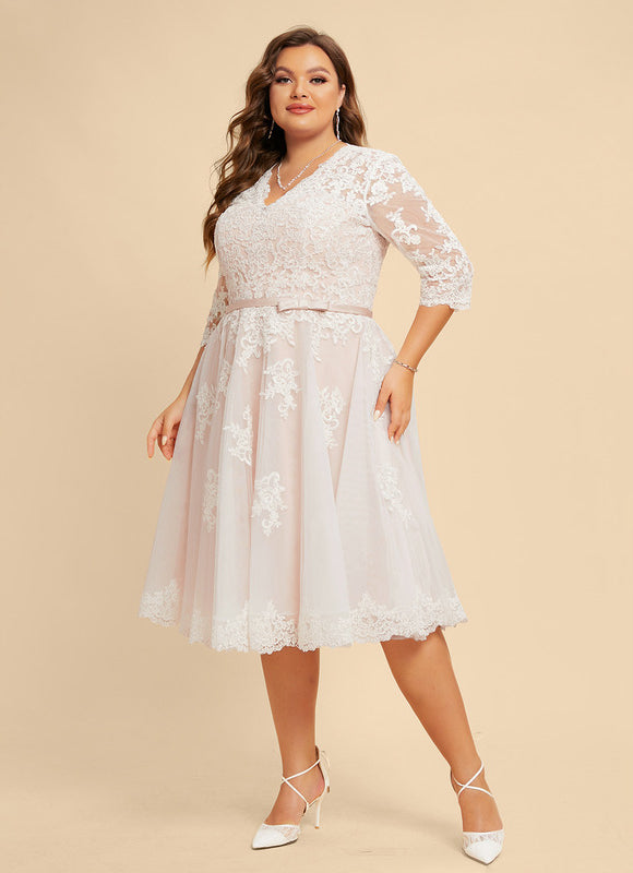 Robe Midi Écrue Élégante - gallery 8