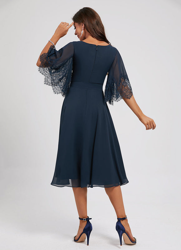 Robe Midi Longue Évasée - gallery 4
