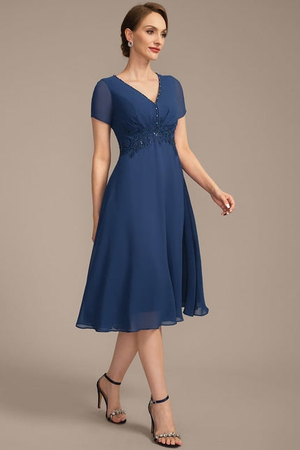 Robe Midi Charme Élégant - gallery 6