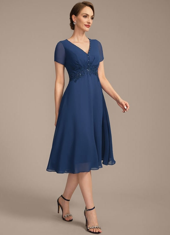 Robe Midi Charme Élégant - gallery 6