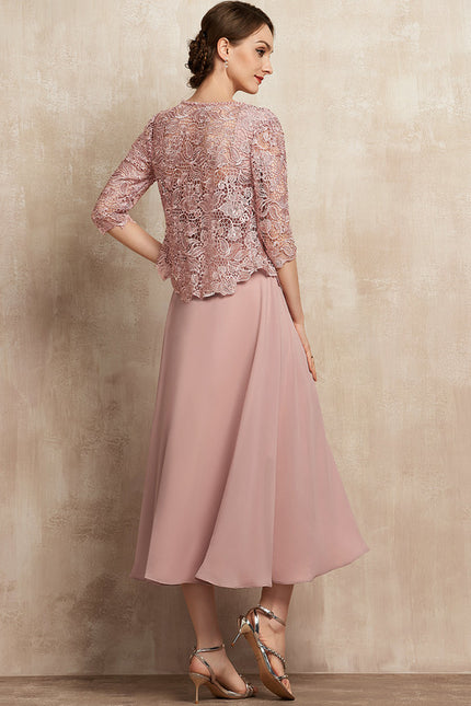 Robe Midi Rose Poudré - gallery 5