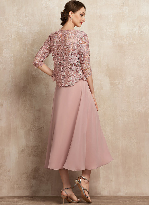 Robe Midi Rose Poudré - gallery 5
