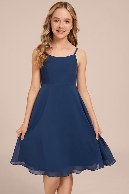 Robe Midi Évasée Marine