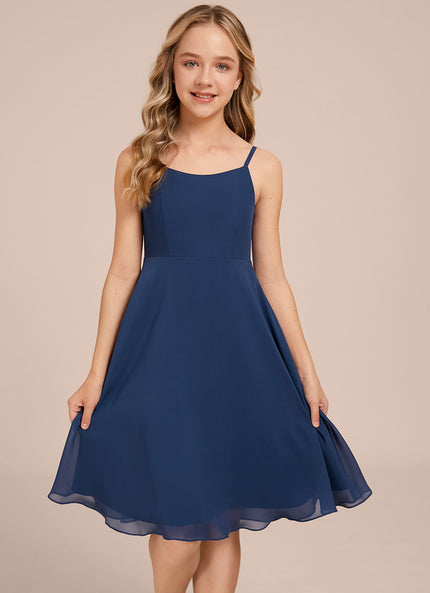 Robe Midi Évasée Marine