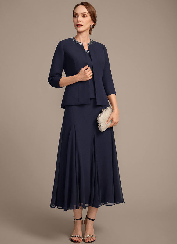 Robe Midi Veste Chic Mousseline - gallery 4