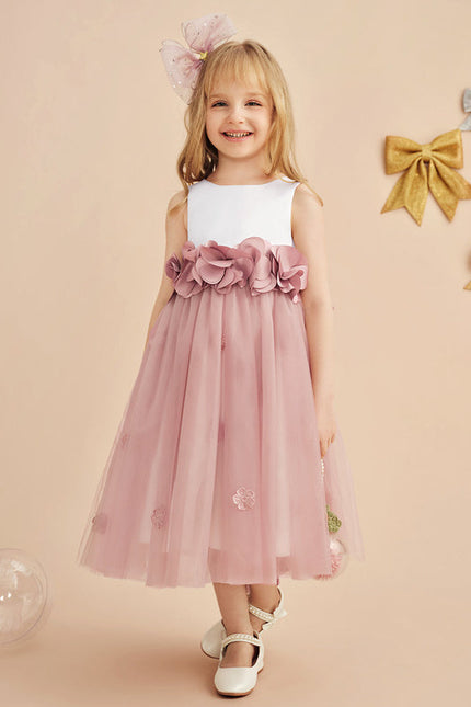 Robe Midi Fleur De Satin - gallery 1