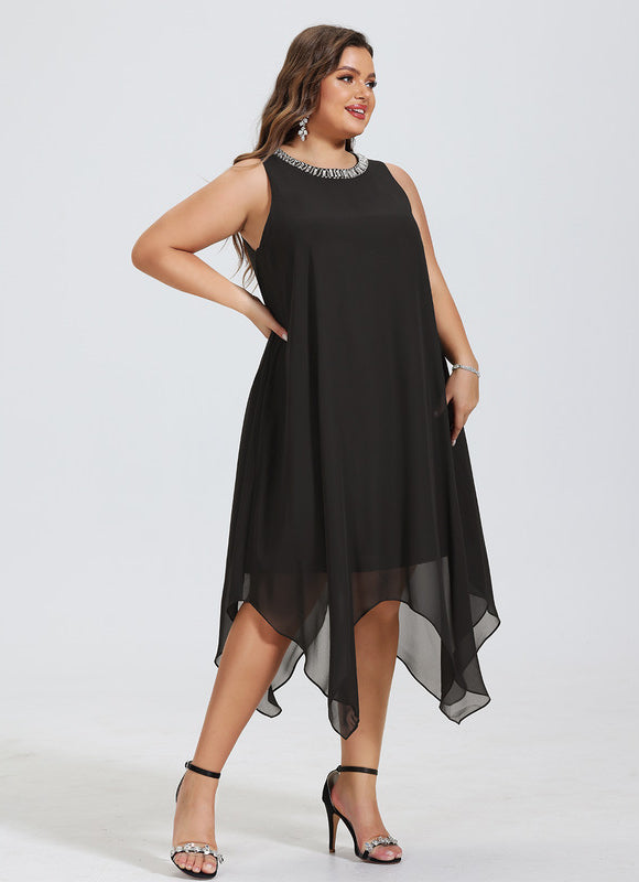 Robe Midi Noir Aérien - gallery 8