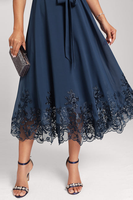 Robe Midi Émeraude Dentelle - gallery 6