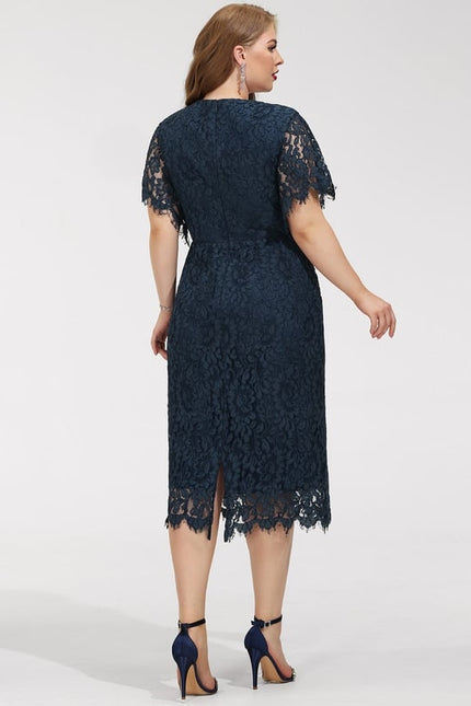 Robe Midi Dentelle Sophistiquée - gallery 9