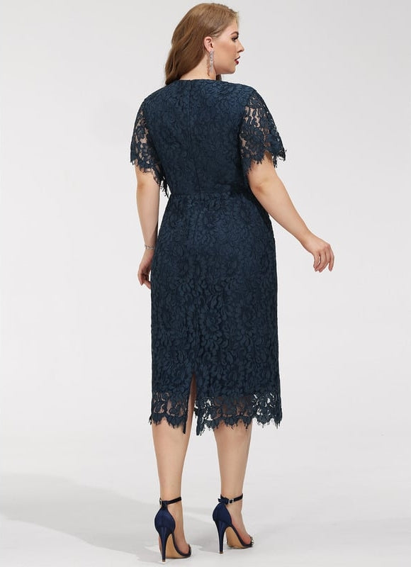 Robe Midi Dentelle Sophistiquée - gallery 9