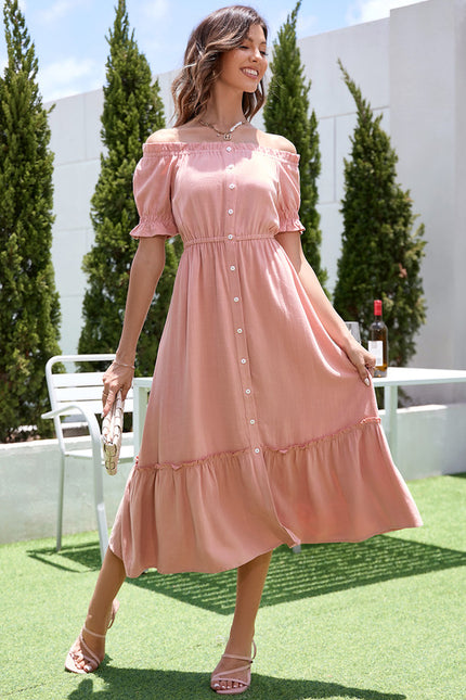 Robe Midi Midi Coton Aérienne - gallery 4