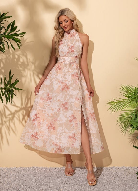 Robe Midi Florale Évasée - gallery 2