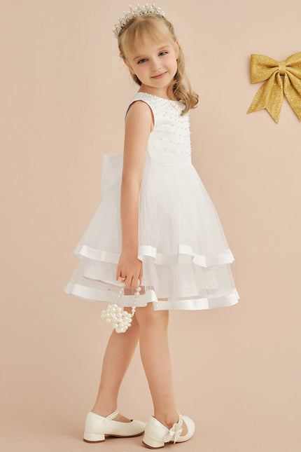 Robe Midi Enfant Satinée - gallery 1