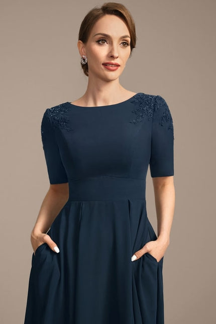 Robe Midi Marine Chic - gallery 1