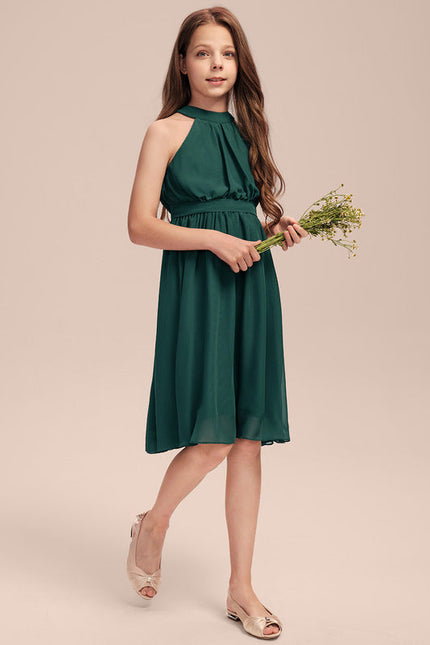 Robe Midi Verte Aérée - gallery 3